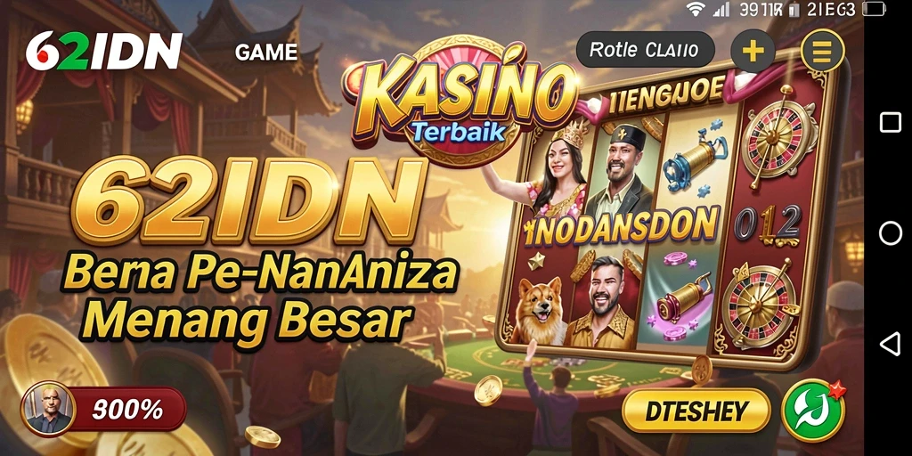 Screenshot gameplay 62IDN yang menampilkan keberagaman permainan Kasino.