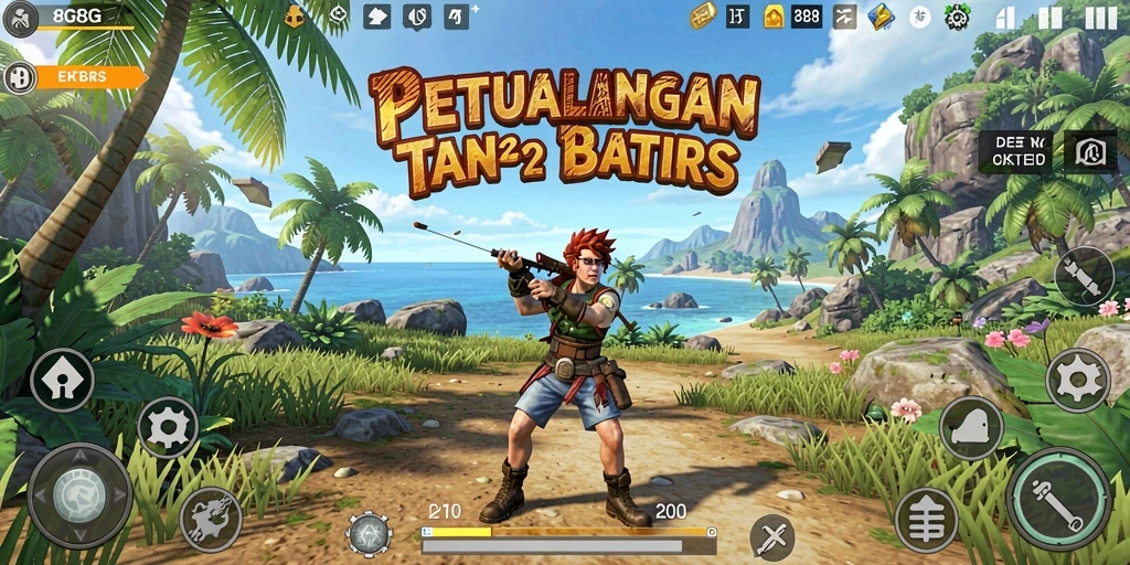Screenshot gameplay menunjukkan eksplorasi mendalam di dunia terbuka.