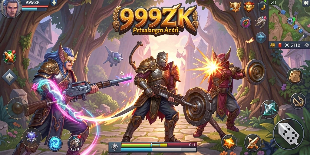 Tampilan gameplay 999ZK yang mendebarkan dan penuh aksi.