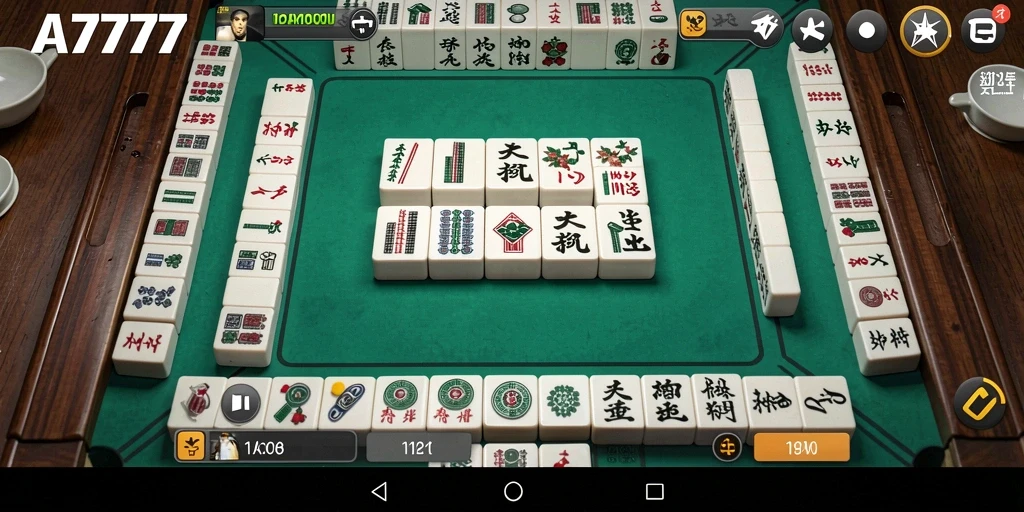 Screenshot A7777 menampilkan gameplay Mahjong yang menarik dan menantang.