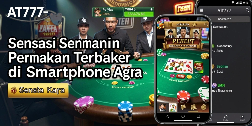 Gambaran gameplay Poker yang mendebarkan di AT777.