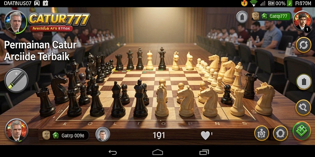 Tampilan gameplay CATUR777 yang seru dan mendebarkan.