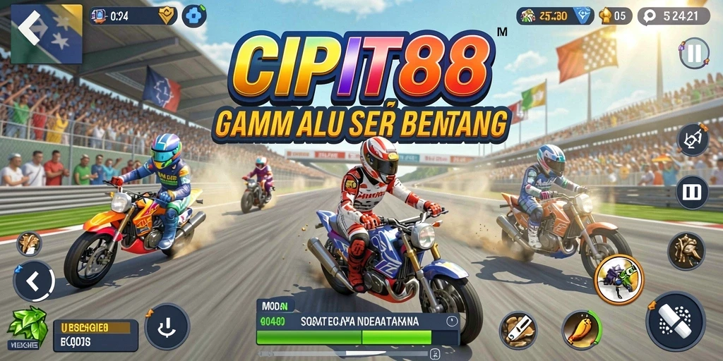 Gambaran gameplay balap yang seru dan kompetitif.