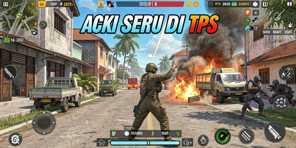Tampilan permainan DY01 dengan aksi menegangkan di medan tempur.