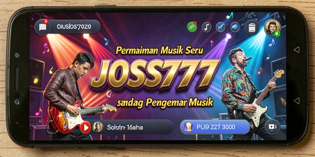 Tampilan gameplay JOSS777 dengan interaksi musik yang menarik.