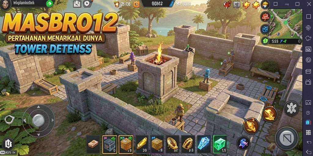 Tampilkan gameplay menakjubkan dengan strategi Tower Defense.