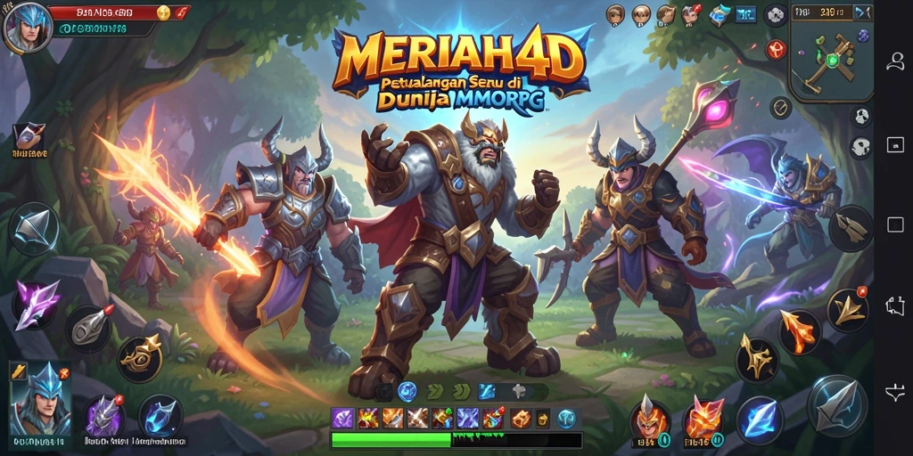 Tangkapan layar gameplay menarik dari MERIAH4D yang menunjukkan aksi petualangan di MMORPG.
