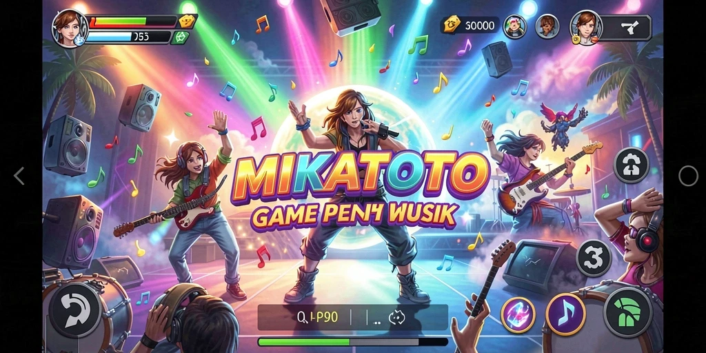 Screenshot MIKATOTO menunjukkan gameplay interaktif yang menyenangkan.