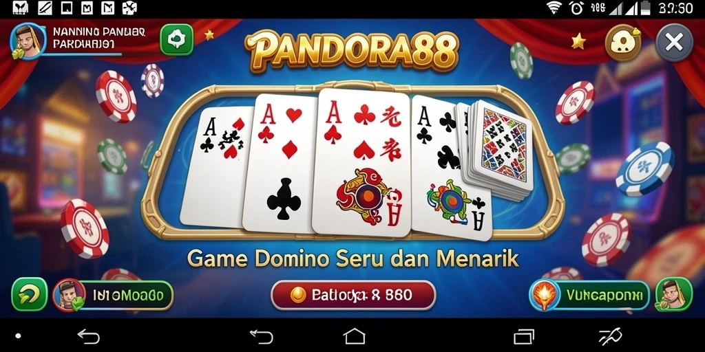 Screenshot gameplay menampilkan momen seru saat bermain Domino.