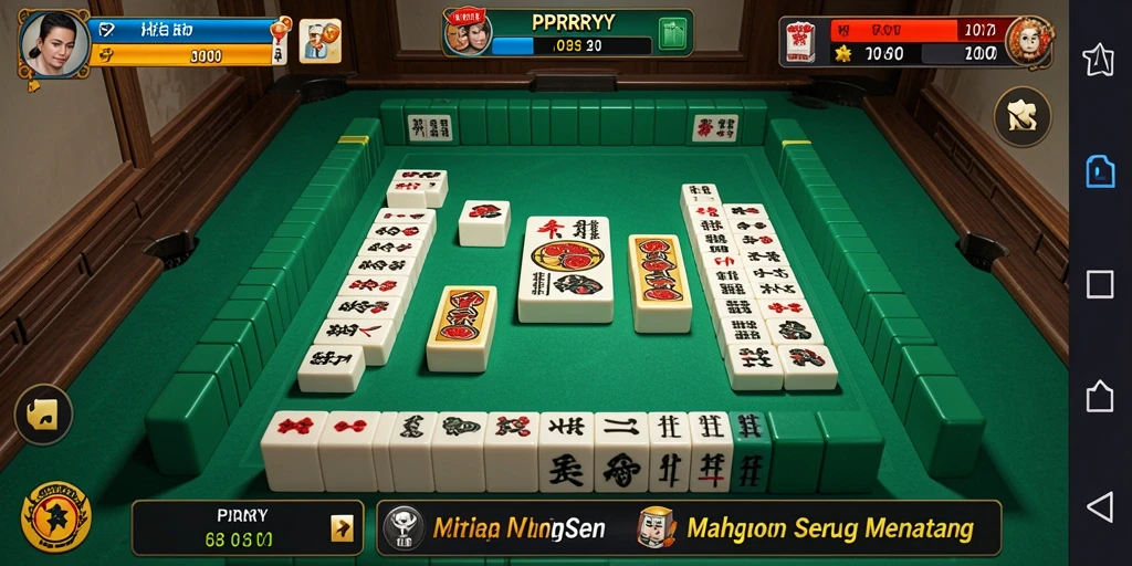 Screenshot dari gameplay <strong>PPRRYY</strong> yang menunjukkan keseruan permainan Mahjong.