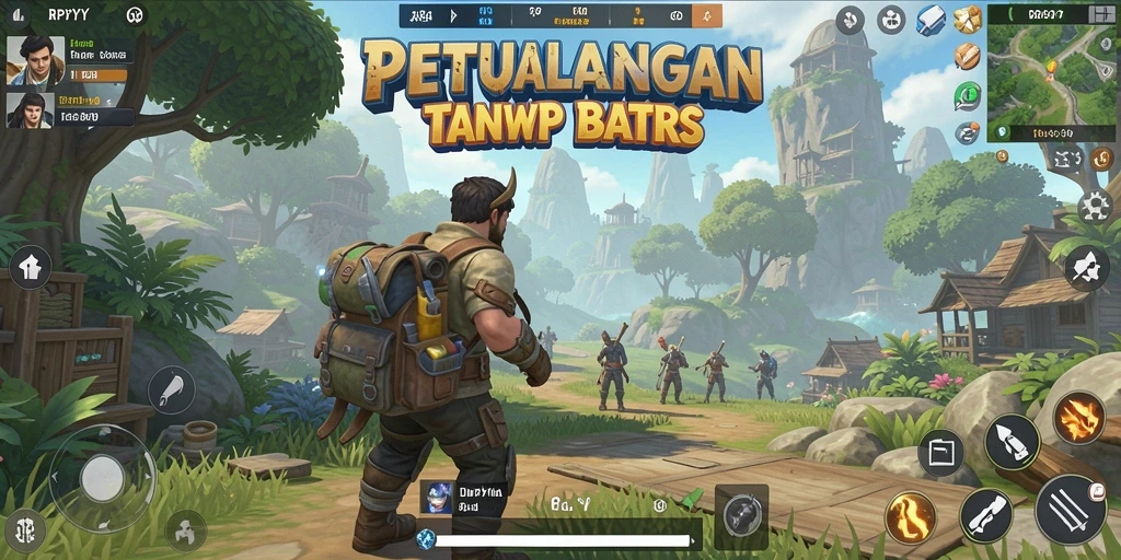Tampilan gameplay mendebarkan dalam dunia terbuka di RPYYY.