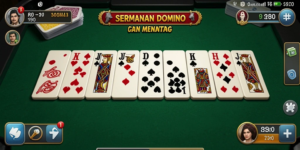 Screenshot gameplay S80 menampilkan aktivitas seru permainan Domino.