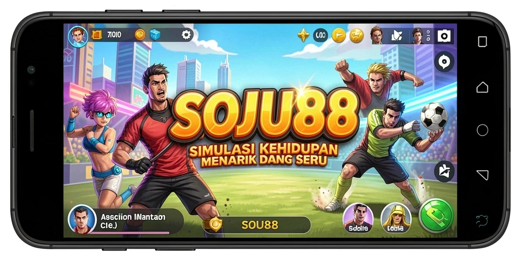 Tampilan gameplay menarik dari SOJU88 yang menunjukkan momen seru dalam simulasi.