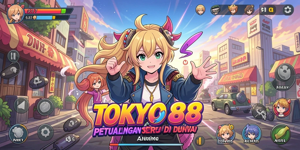 Gameplay menarik TOKYO88 dengan grafis anime yang menawan.