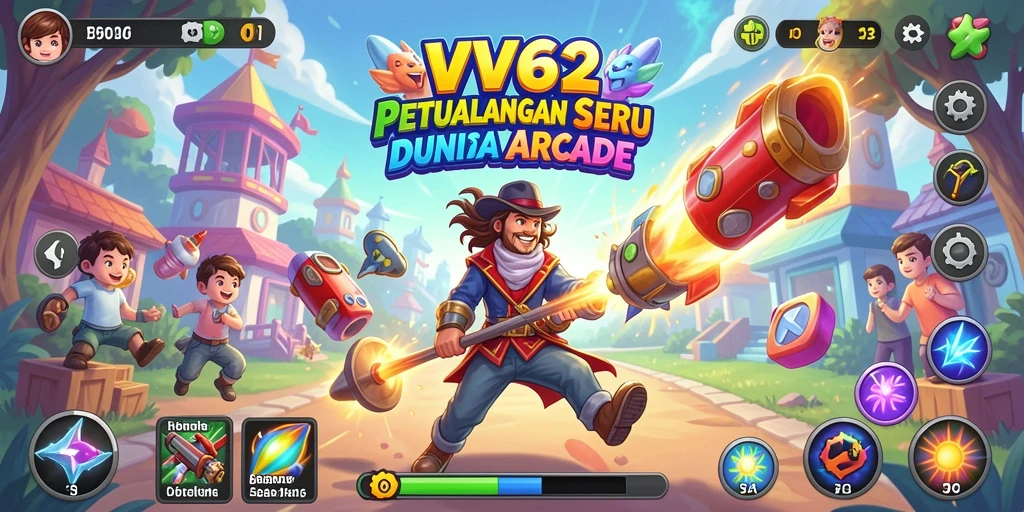 Tampilan menarik dari gameplay seru VV62 yang penuh aksi.