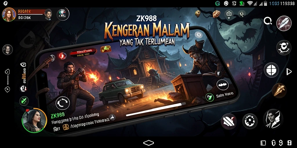Gameplay ZK988 yang menakutkan dengan suasana mencekam.