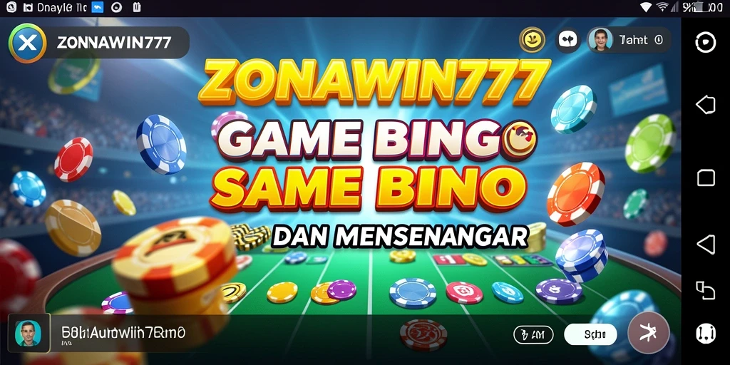 Tampilan gameplay seru dari ZONAWIN777 dalam permainan Bingo.